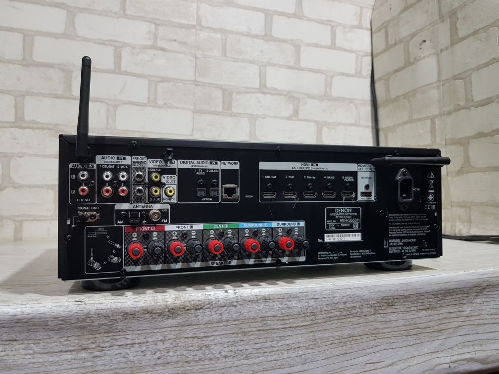 5.1 AV ресивер DENON AVR S650H,*5x100 Вт, HDMI, Wi-Fi, Bluetooth, б/у