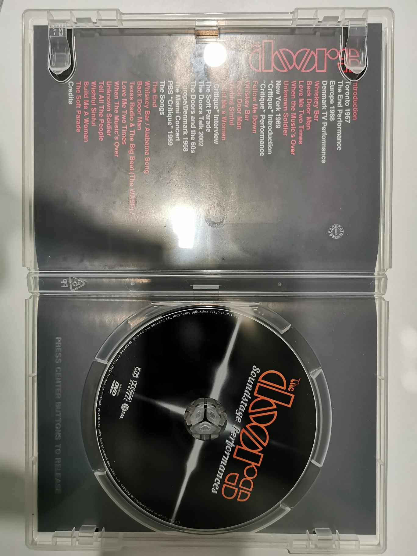 DVD - The Doors Soundstage performances