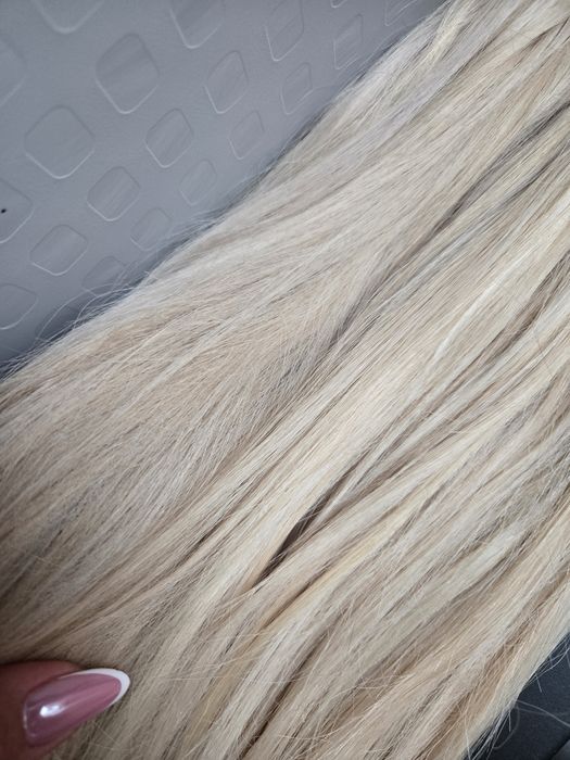 Włosy naturalne blond 50 cm