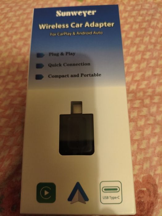 Adaptador sem fios Android Auto e Carplay