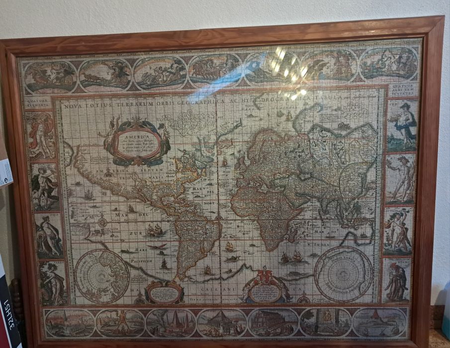 Puzzle mapa mundo antigo