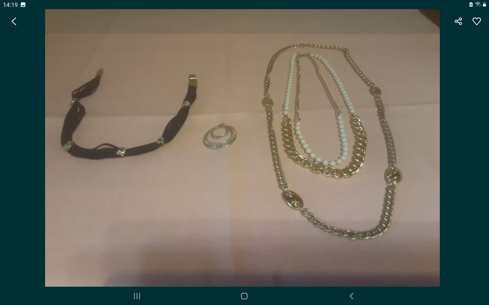 Колье,бусы, чокер, кулон, винтаж,Чехия.