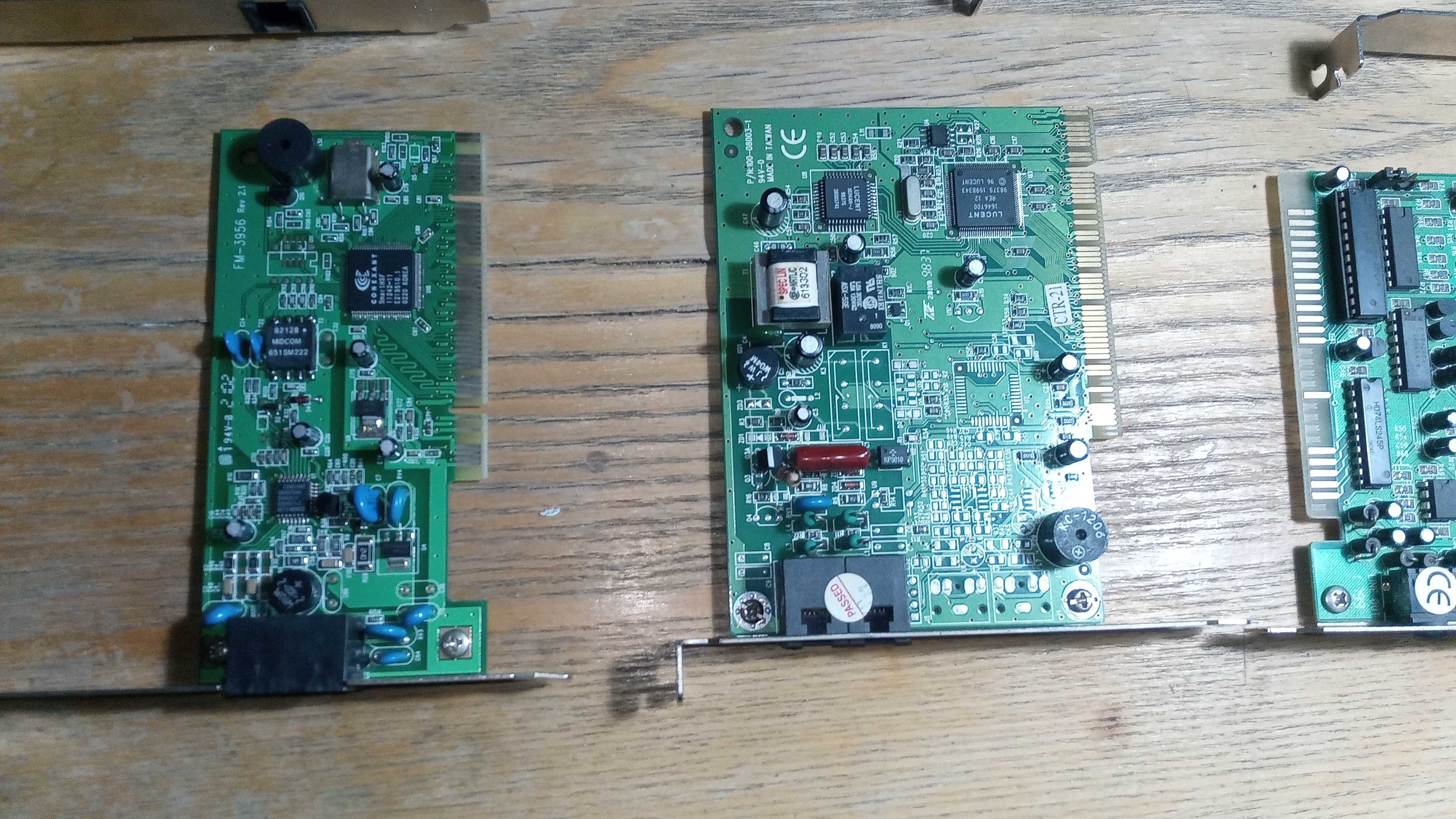 Modemy telefoniczne/fax/  PCI  ISA   7szt