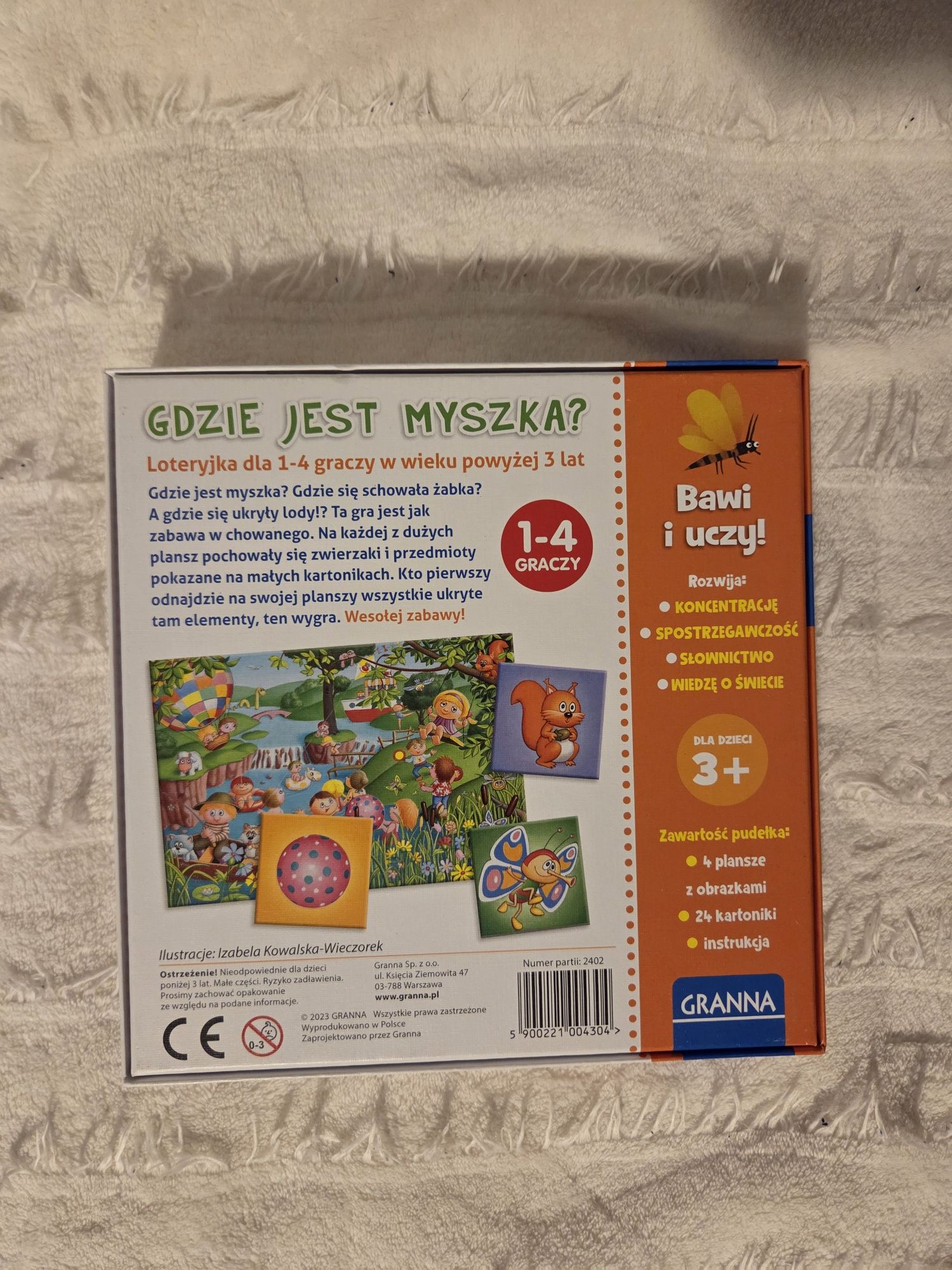 Gra Gdzie jest Myszka- dla dzieci 3+