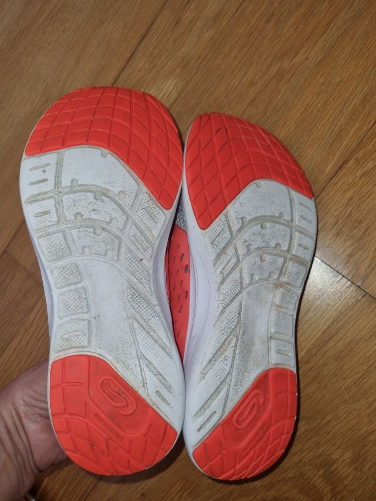 Ténis Kalenji  Decathlon,  laranja e cinzento -  com velcro