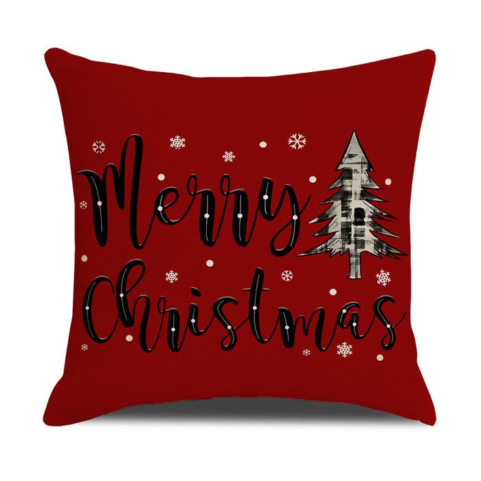 Декоративні наволочки з новорічно-різдвяним принтом.