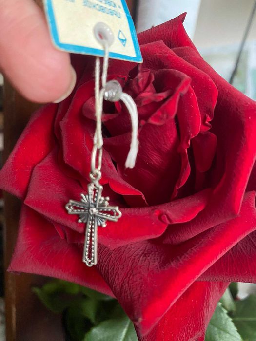 Практично НОВИЙ ажурний хрестик, срібло 925проби