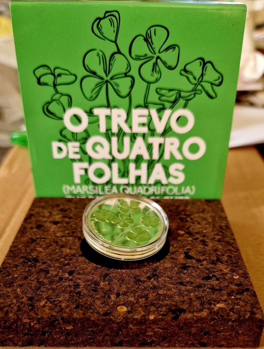 5€ O Trevo de Quatro Folhas,  Prata Proof