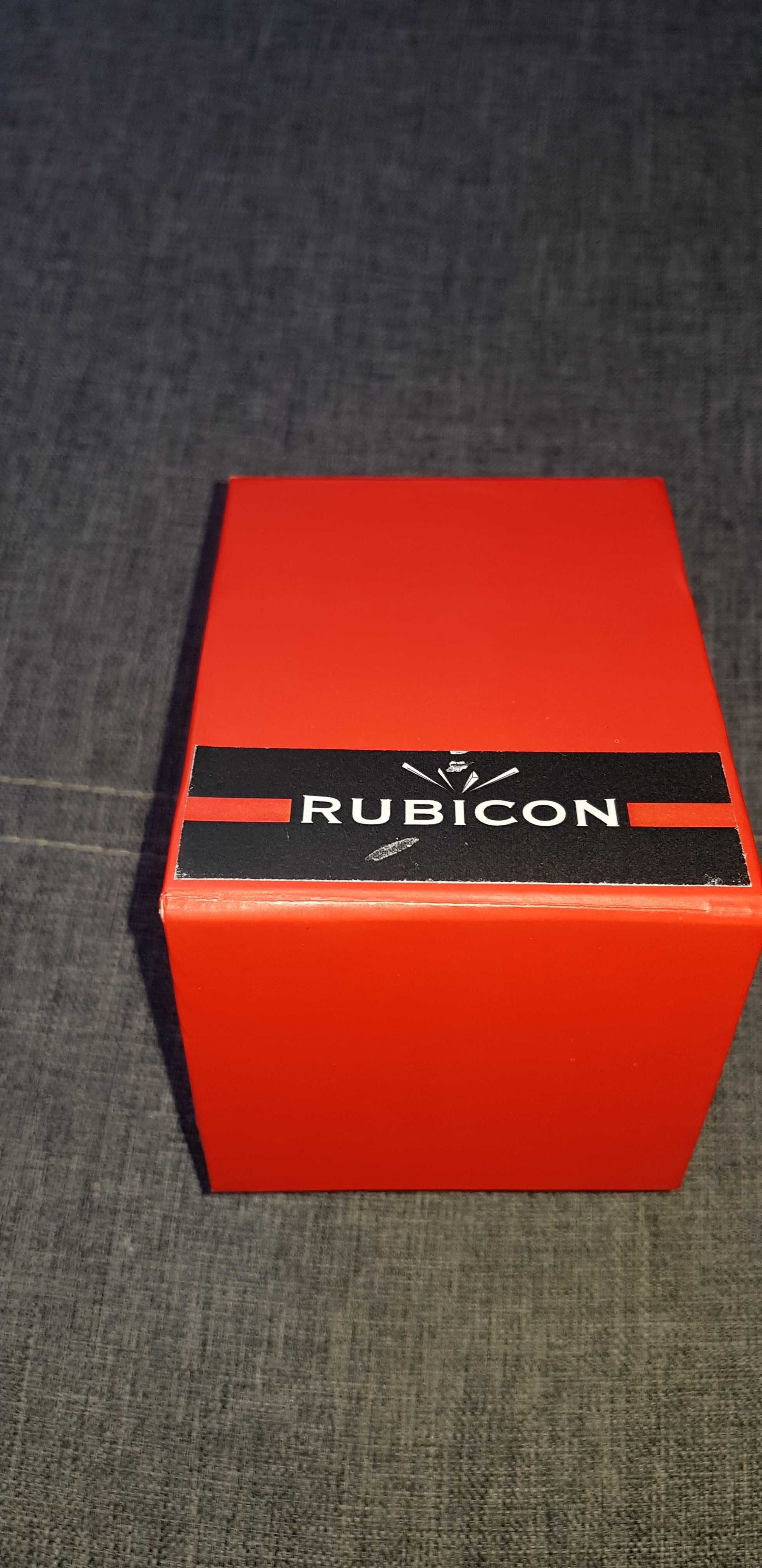 Zegarek męski Rubicon duży prostokątny Swiss Parts