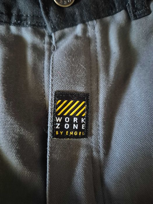 Work ZONE by Engel spodnie robocze z kieszeniami 3/4 nowe z metką