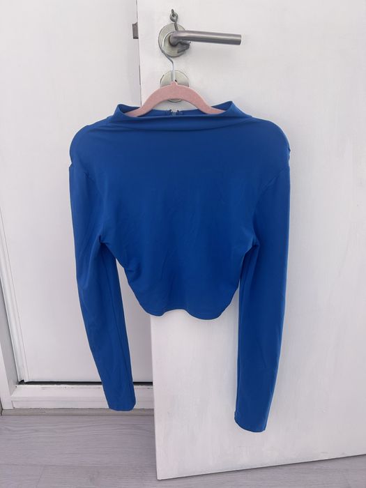 Camisola azul com fecho XS!