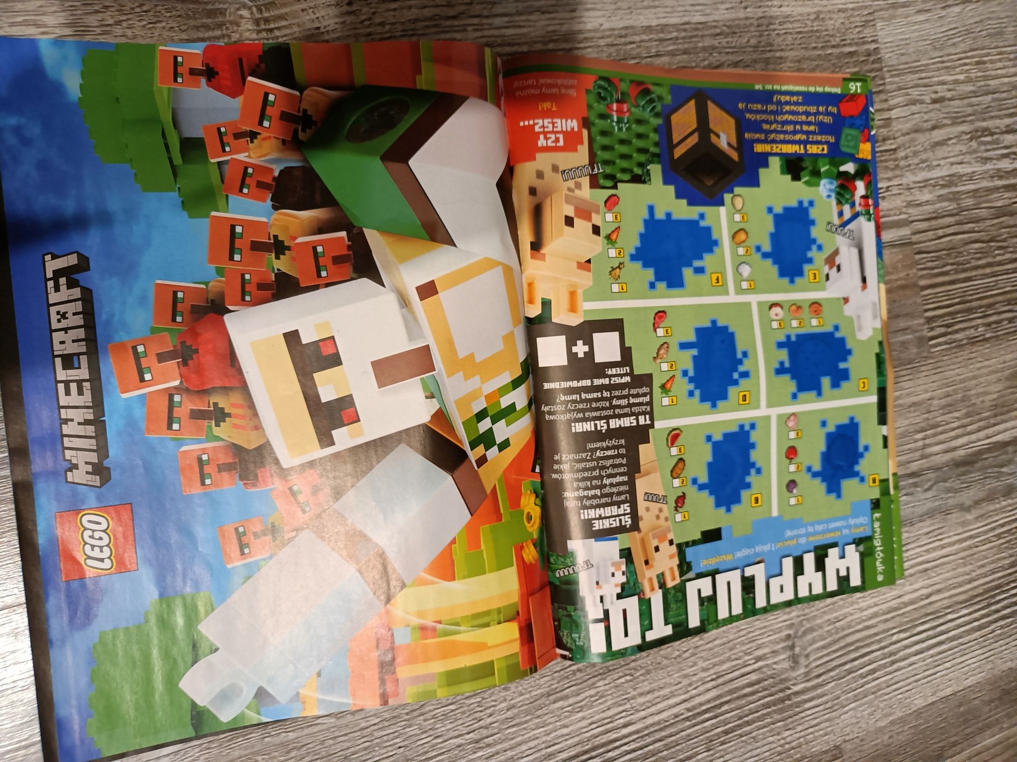 LEGO Minecraft gazeta czasopismo plakat