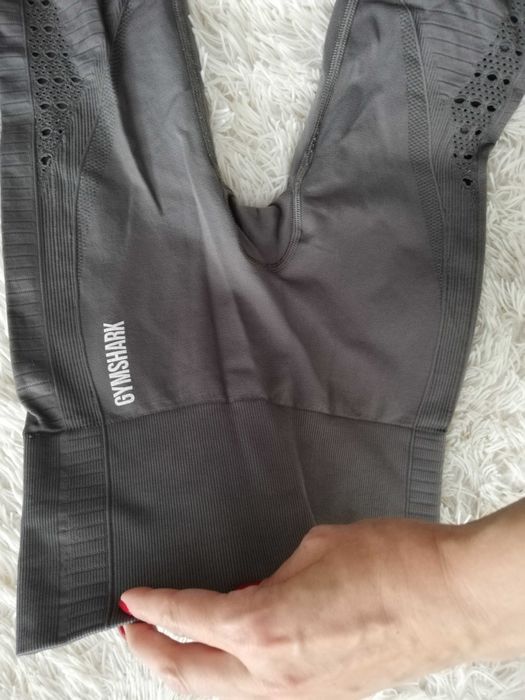 legginsy Gymshark xs s 34 36 legginsy wysoki stan Gymshark szare