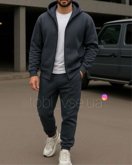 ХІТ‼️ Чоловічий Костюм Теплий на Флісі Спортивний Мужской комплект
