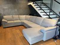 Rozkładana sofa narożna „Casavola Gris”