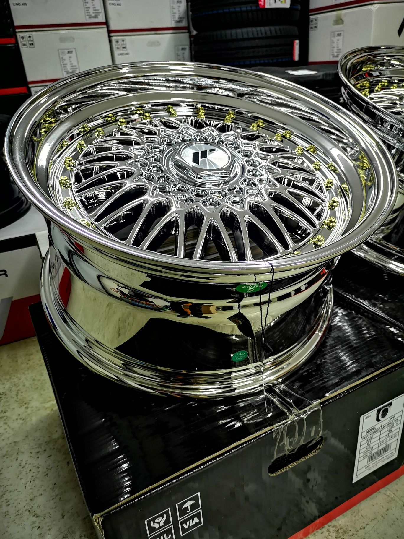 Felgi JR9 BBS RS 17" 7,5J 8,5J 10J 4x100 5x120 5x112 BMW E30 E36 Chrom