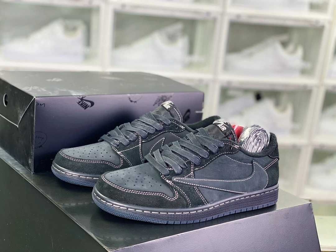 Buty Jordan 1RetroLowOGSP TravisScottBlackPhantom Trampki Moda R.44