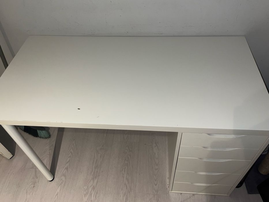 LAGKAPTEN / ALEX Secretária, branco, 120x60 cm