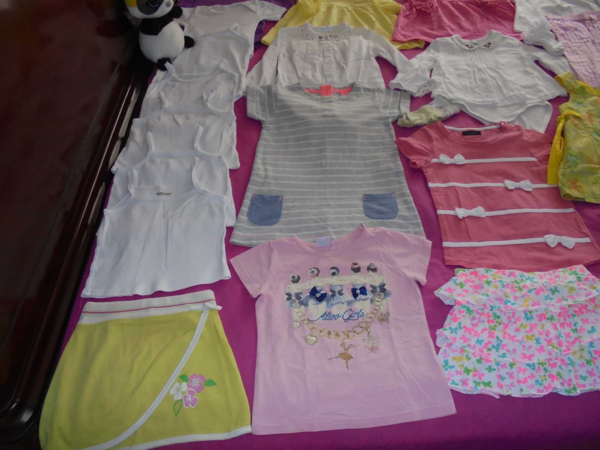 lote de roupa de menina o panda