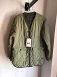 Blusao militar acolchoado casaco penas reversivel homem pull&bear