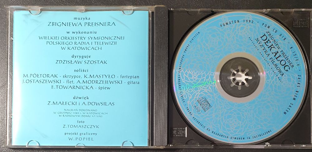 Zbigniew Preisner - Dekalog Pomaton CD 018