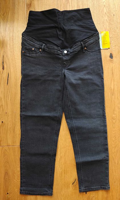 Nowe jeansy ciążowe straight H&M Mama rozmiar M