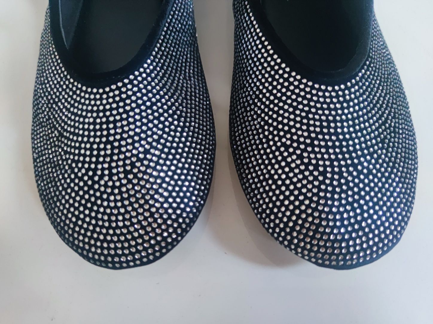 Balerinki Asos ze srebrnymi strasami. Nowe!