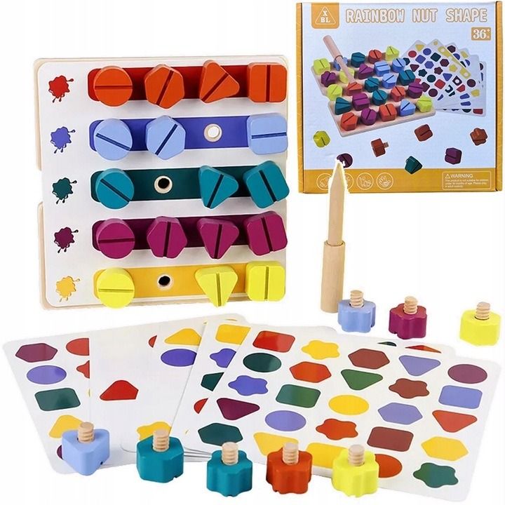Układanka Montessori Drewniana Zabawka Edukacyjna