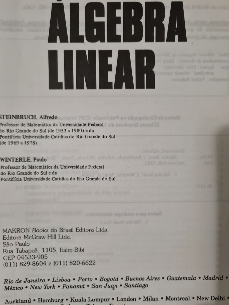 Álgebra Linear Alfredo Steinbruch