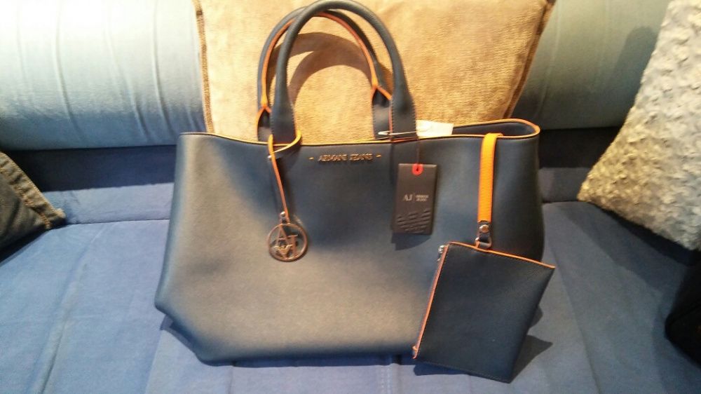 Torebka Armani Jeans oryginał AJ saffiano 48x28