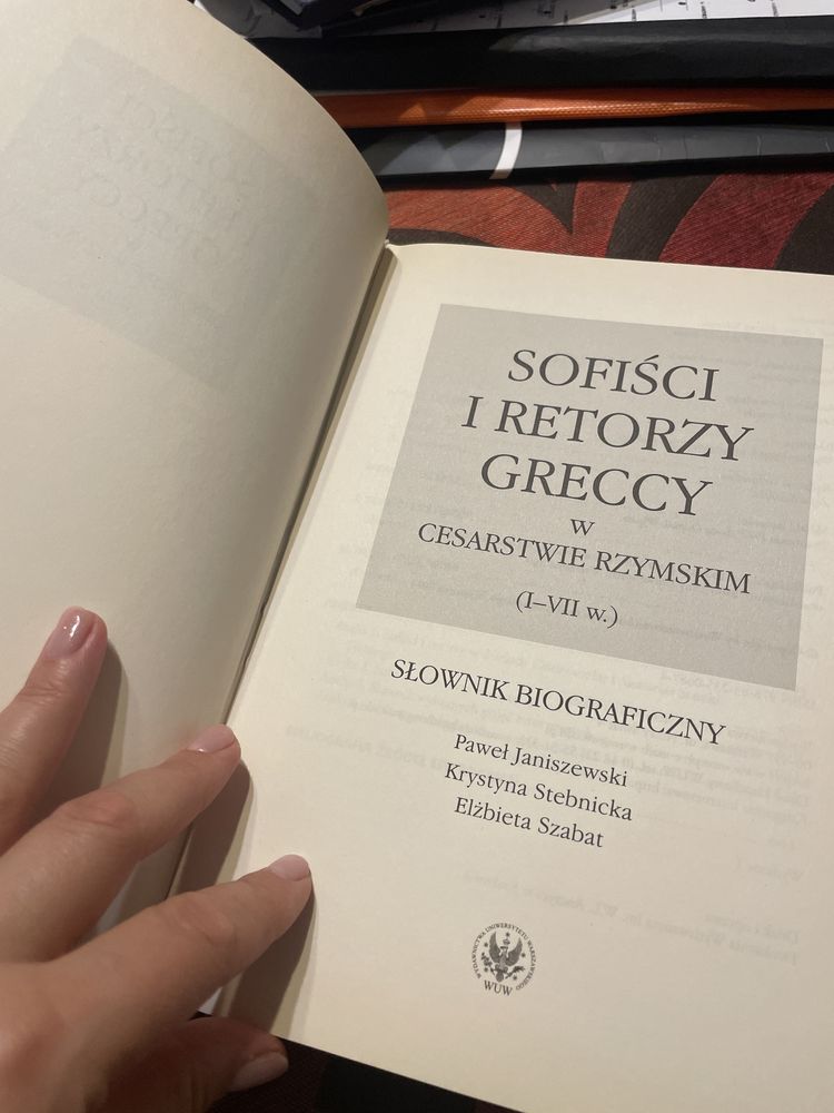 Sofiści i retorzy greccy w cesarstwie rzymskim słownik biograficzny