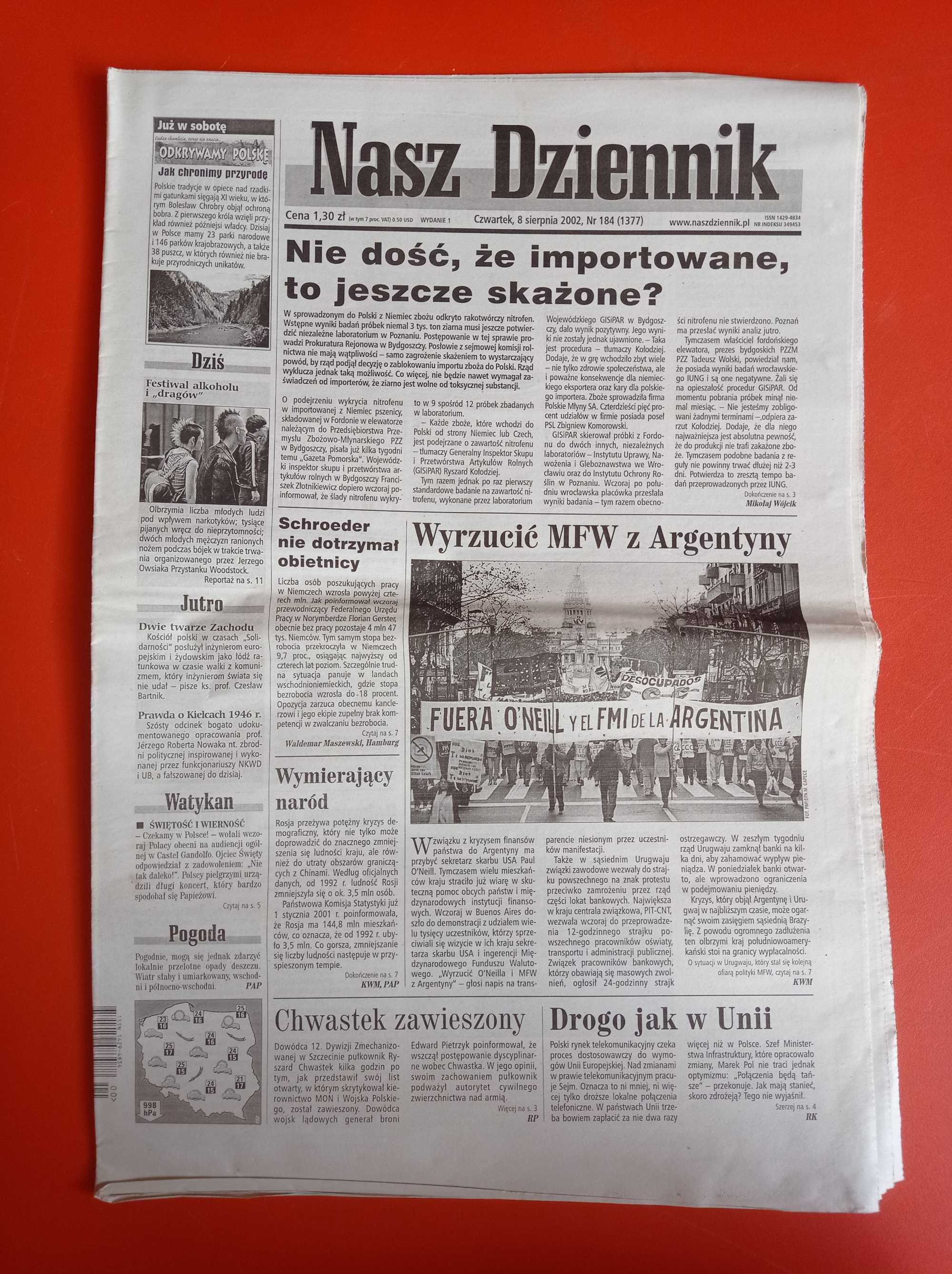 Nasz Dziennik, nr 184/2002, 8 sierpnia 2002