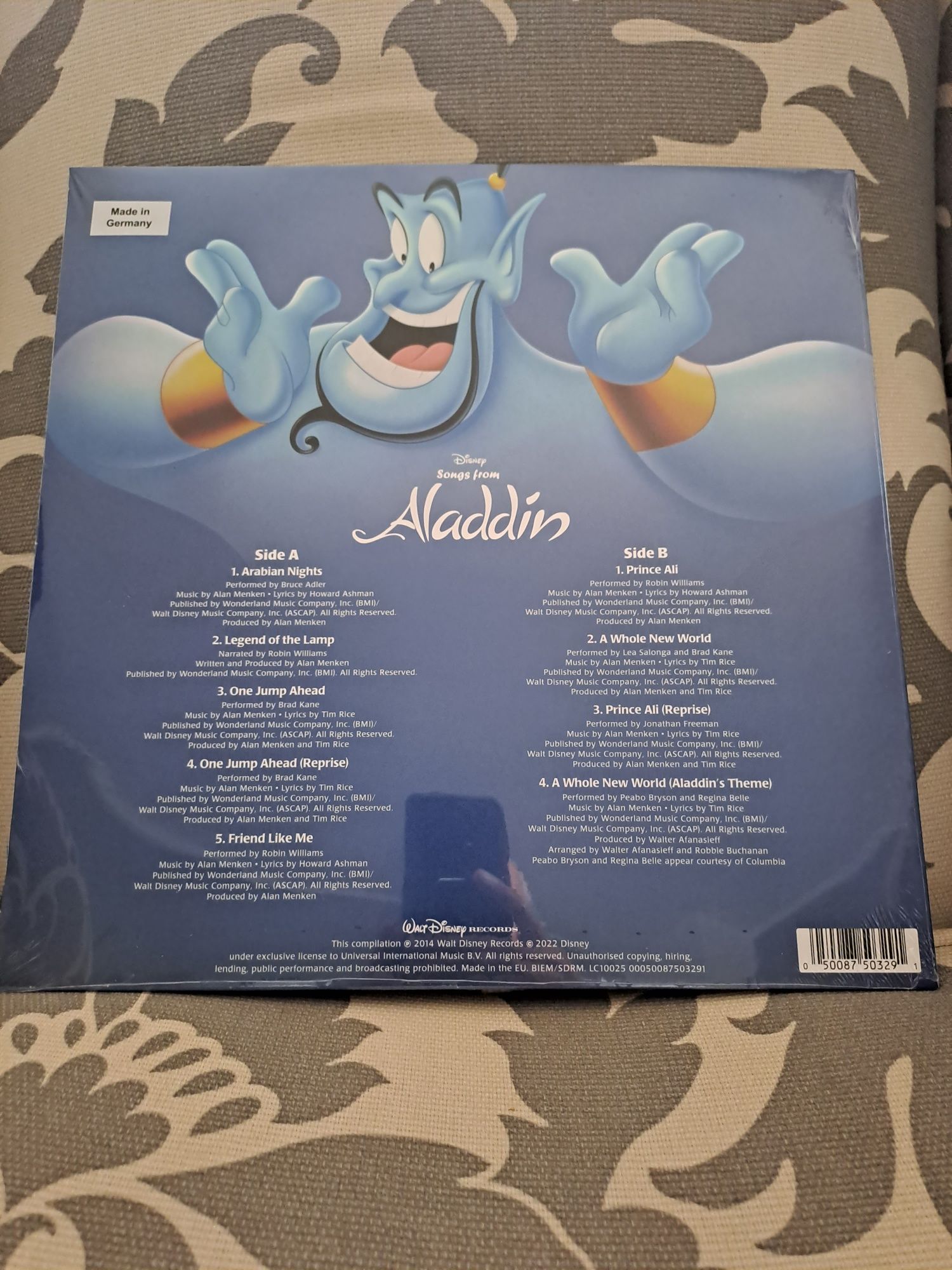 Disney Songs from Aladdin winyl vinyl nowa okazja