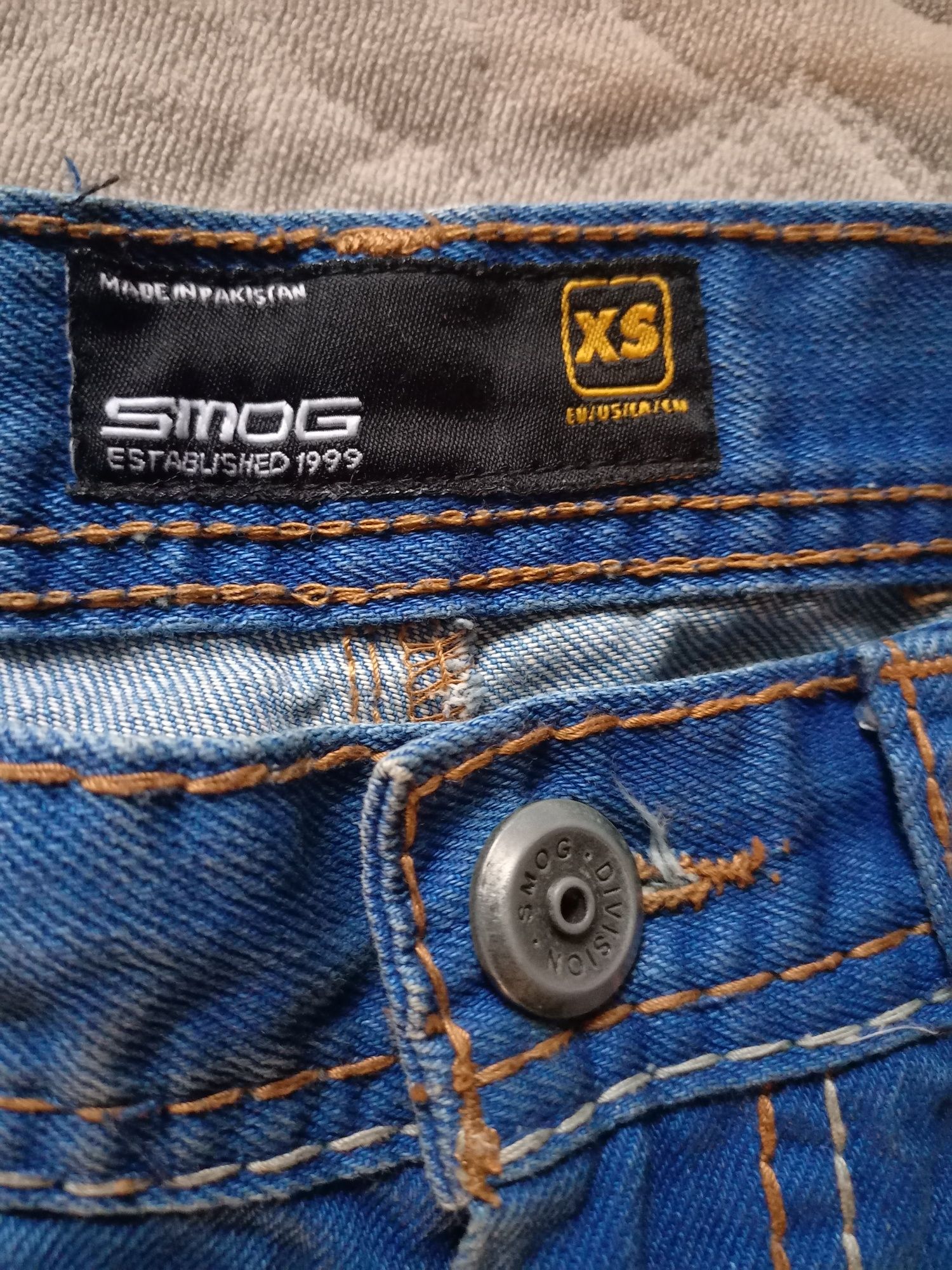Spodenki chłopięce jeans XS Smog