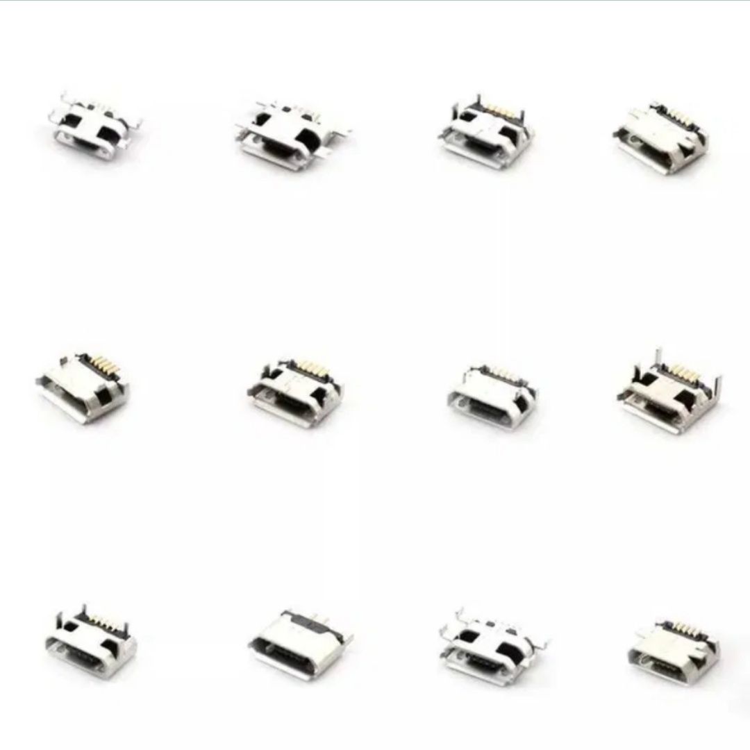 Коннектор Micro USB 2 Pin + 12 видов по 5 шт