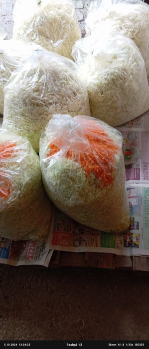 Kapusta szatkowana.ziemniaki