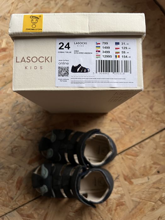 Sandałki Lasocki granatowe rozmiar 24