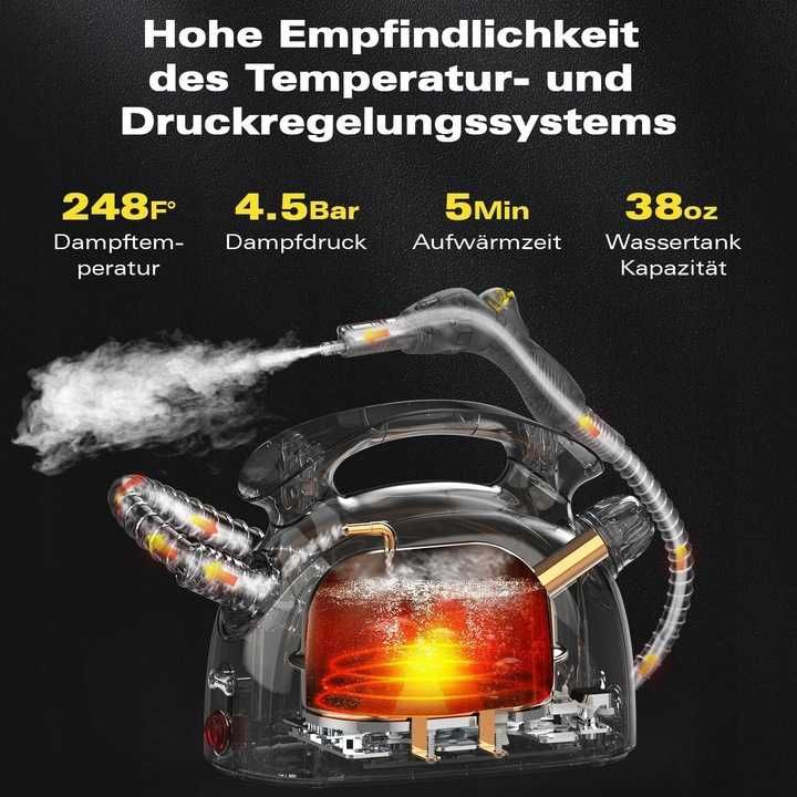 Odkurzacz Parowy z 21 Akcesoriami