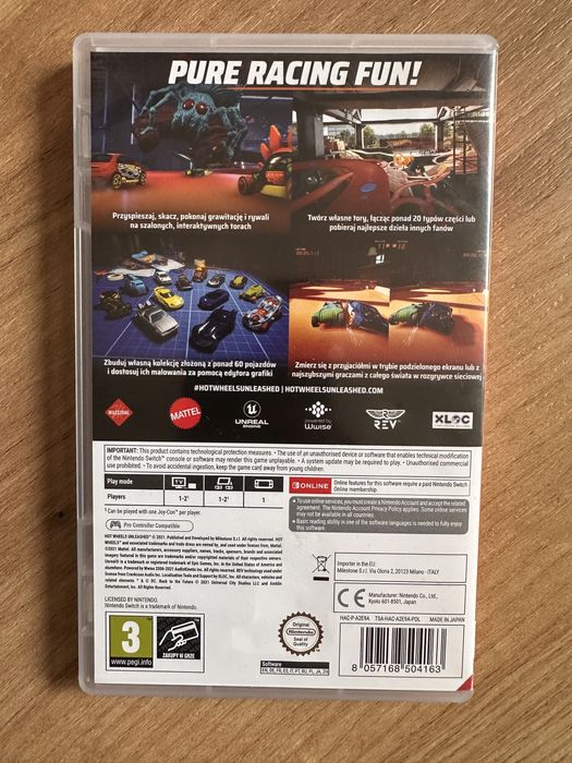 Hot Weels Unleashed Gra Nintendo Switch PL