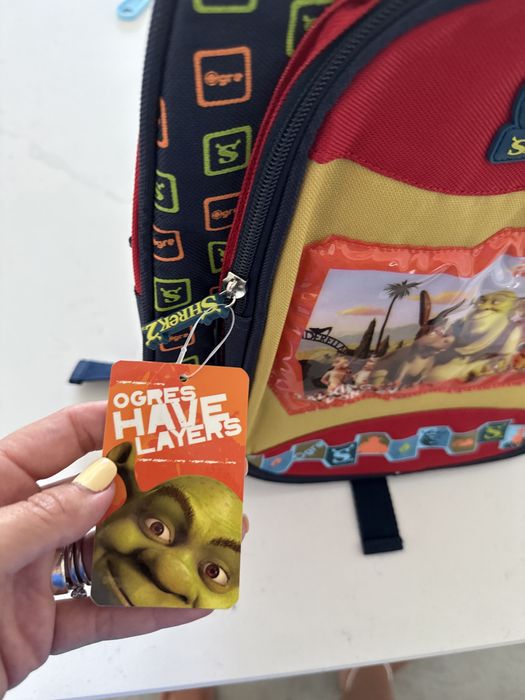 Mochila para criança do shrek