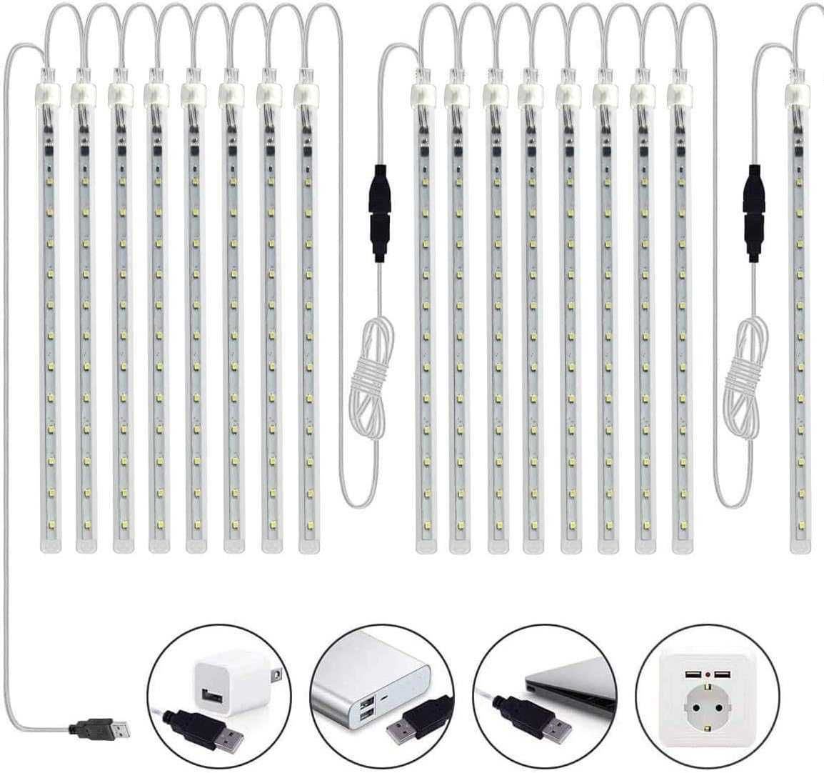 Wodoodporne Lampki LED w Kształcie Sopli z 8 rurkami 30 cm