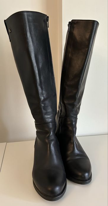 Botas de cano alto pretas Cubanas