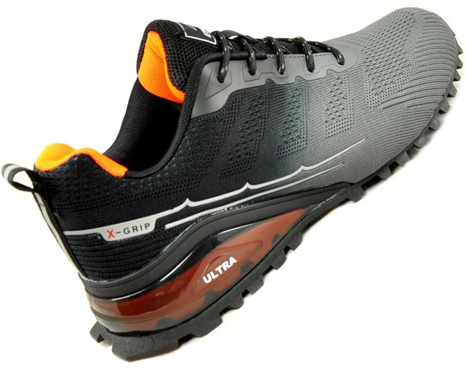 M1370 Szare SPORTOWE TERMOAKTYWNE buty trail running