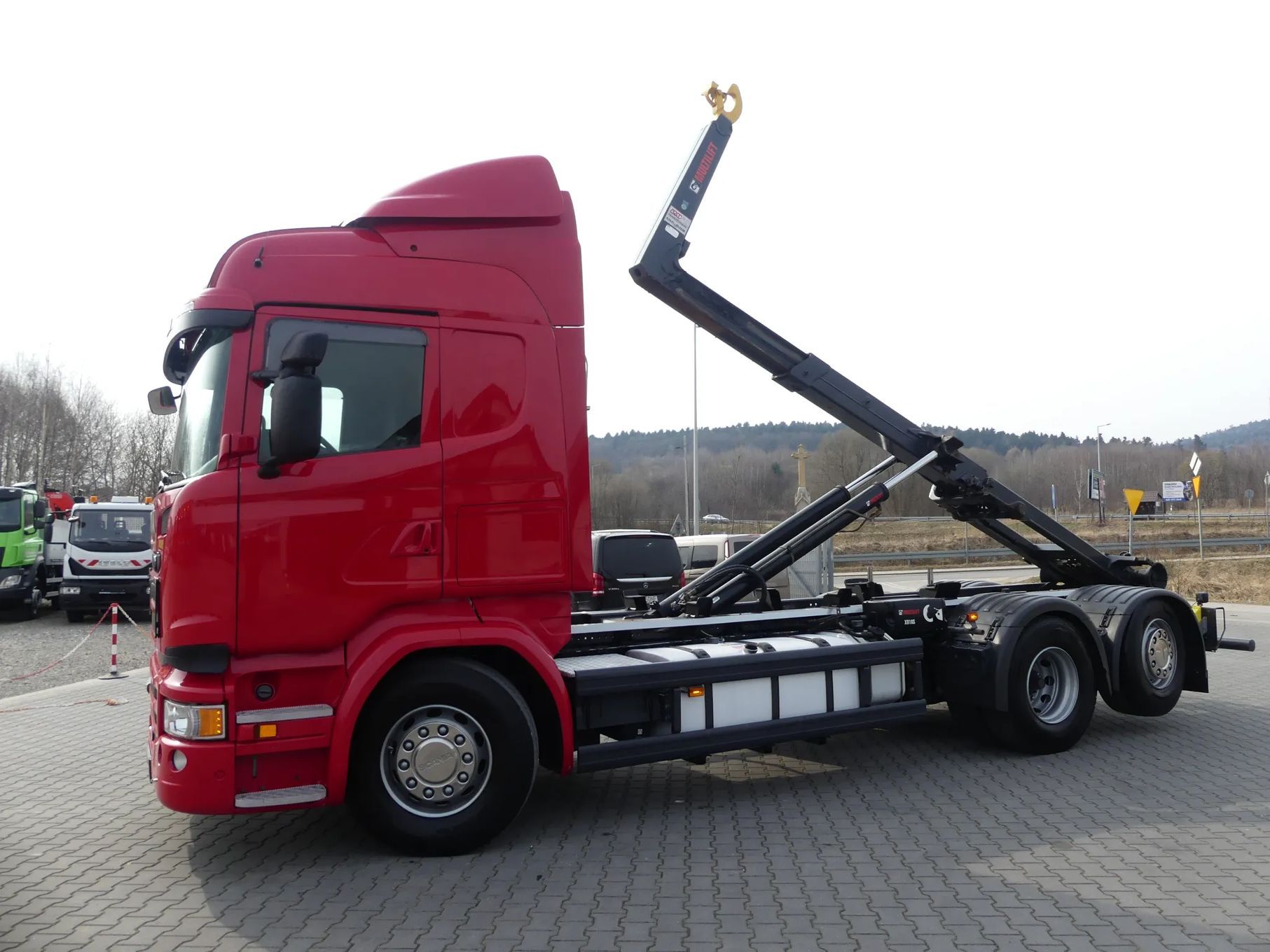 Scania R 490 / 6x2 / HAKOWIEC / HIAB MULTILIFT 18T / RETARDER /  Pełna dokumentacja UDT / Oś podnoszona i skrętna /
