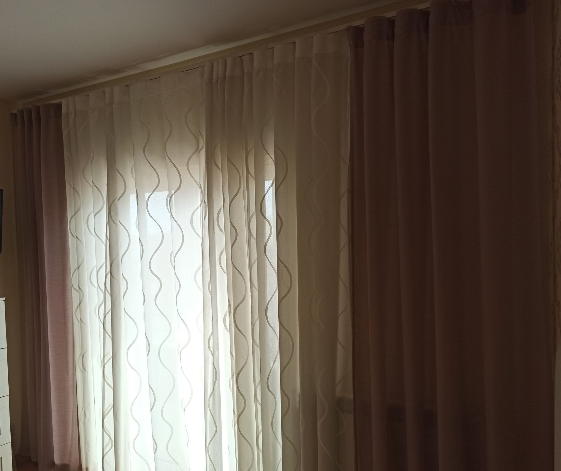 Cortinados com calha de 3.20M