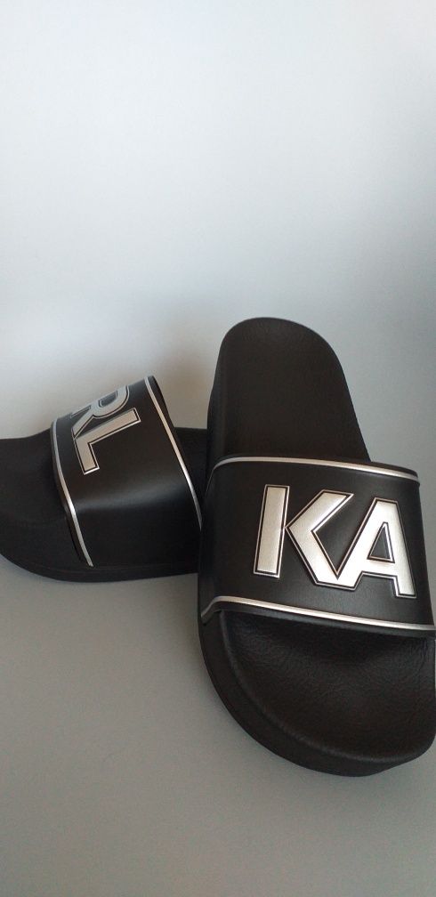 Kondo maxi platform slide klapki Karl Lagerfeld czarne platforma 37 K4