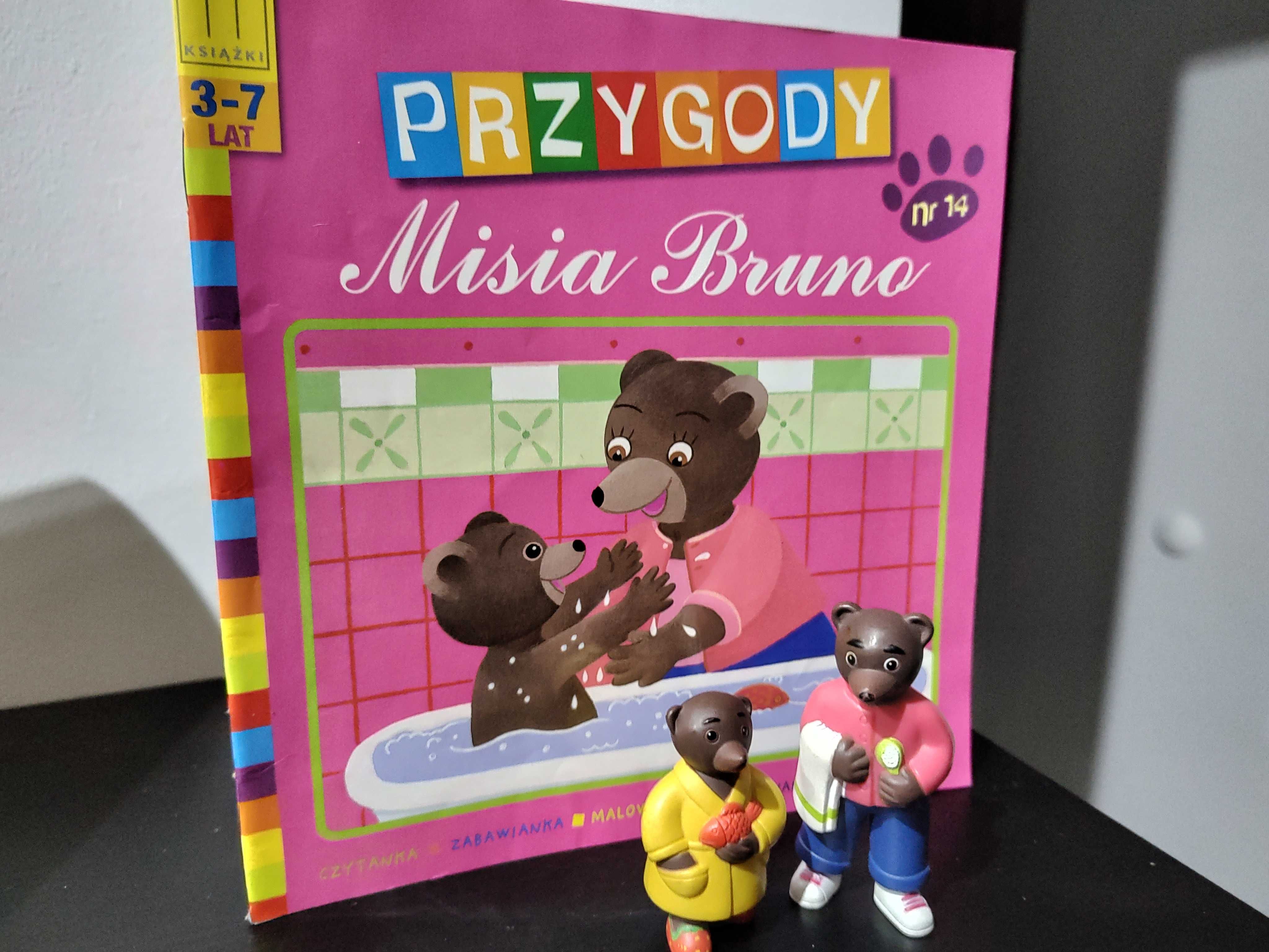 Przygody Misia Bruno Nr 14 Łazienka Misia Bruno Książeczka + 2 figurki