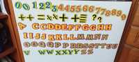 Zestaw magnesów dla dzieci literki cyferki alfabet