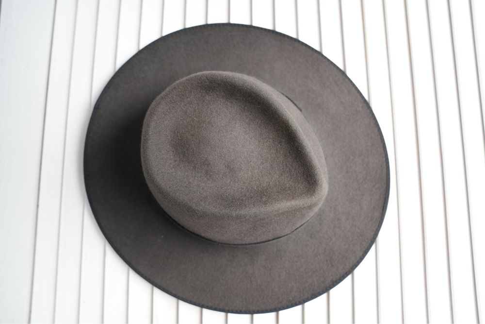 Kapelusz Stylowy Fedora Yva Berlin Projektant Czarny Unikat Stary