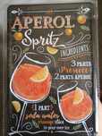 Tabliczka dekoracyjna metalowa Aperol Spritz